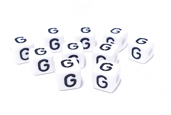 1x10 Kunststoffbuchstaben "G" 10x10mm